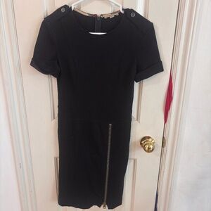 Burberry Brit Wool Dress with military details and zipper  * please read